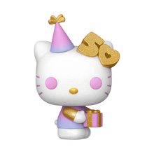 Load image into Gallery viewer, POP! HELLO KITTY WITH PRESENT (50TH ANNIVERSARY) (GLITTER)