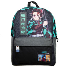 Load image into Gallery viewer, DEMON SLAYER CORPS CHECKER LAPTOP BACKPACK