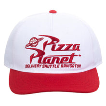 Load image into Gallery viewer, Toy Story Pizza Planet Pre-Curved Snapback Baseball Cap