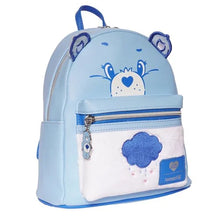 Load image into Gallery viewer, Care Bears Grumpy Bear Flocked Mini-Backpack - Entertainment Earth Exclusive