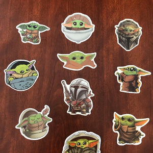 Baby Yoda Stickers - 10 pack