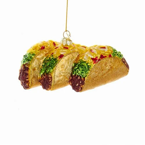 Tacos 5 1/4-Inch Glass Ornament