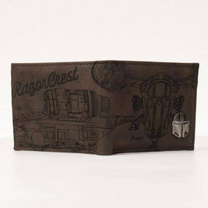Star Wars: Mandalorian Etched PU Bifold Wallet - Entertainment Earth Exclusive